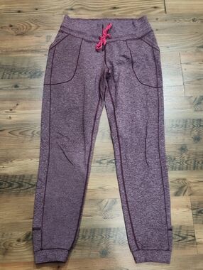 Lululemon Base Runner Pant III Heathered Bordeaux Plum Jogger Stretch Pockets 6